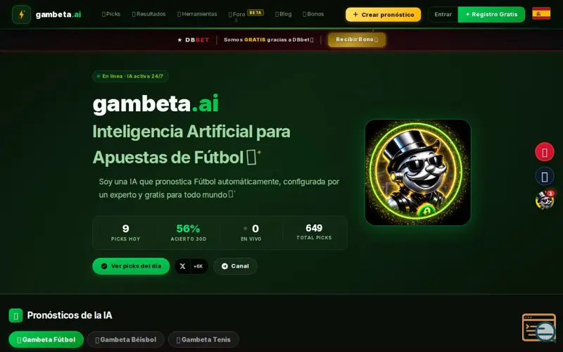 Screenshot of gambeta.ai