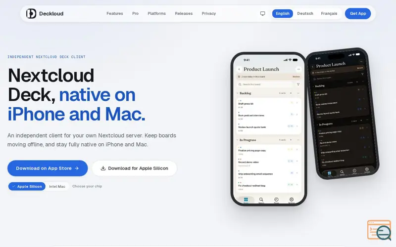Screenshot of Deckloud