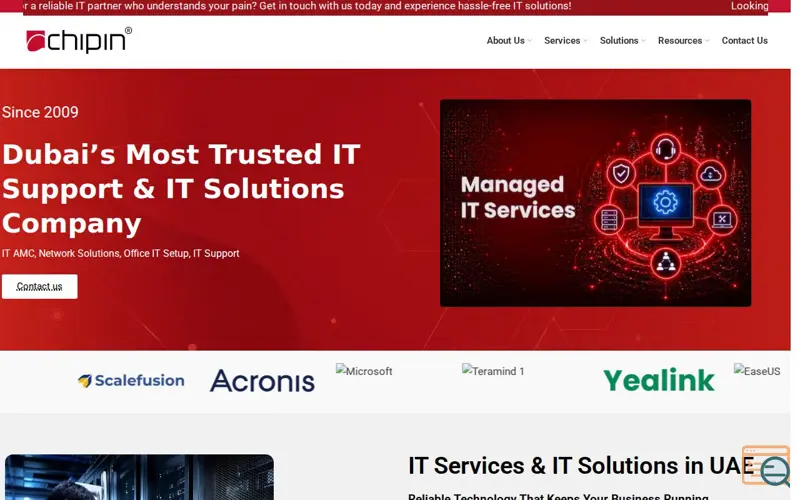 Screenshot of Chipin Corp