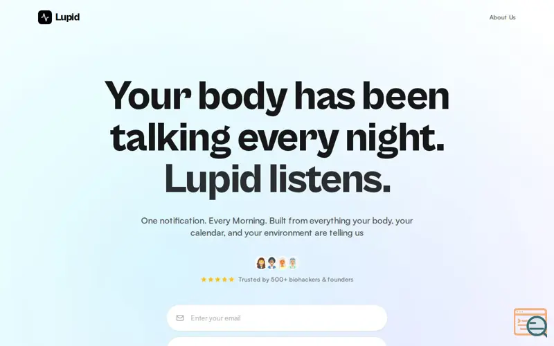 Screenshot of Lupid
