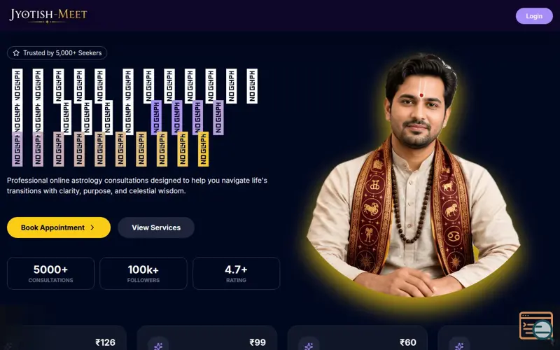 Screenshot of Jyotish Meet