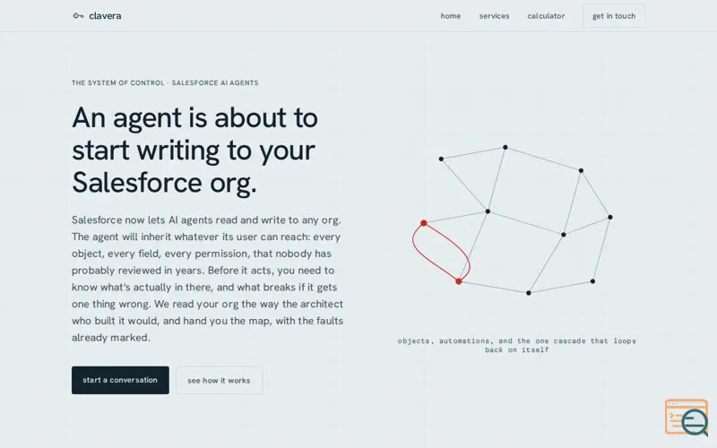 Screenshot of Clavera AI 