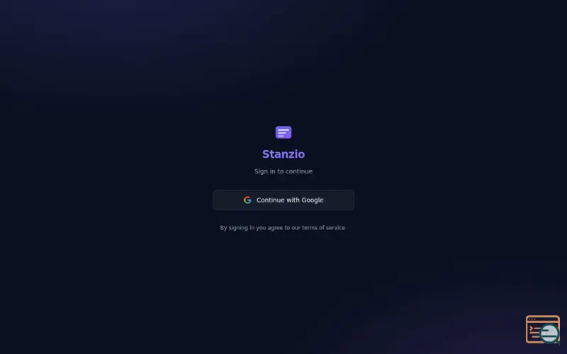 Screenshot of Stanzio