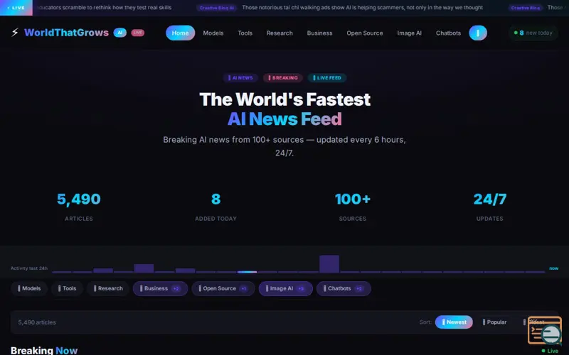 Screenshot of WorldThatGrows