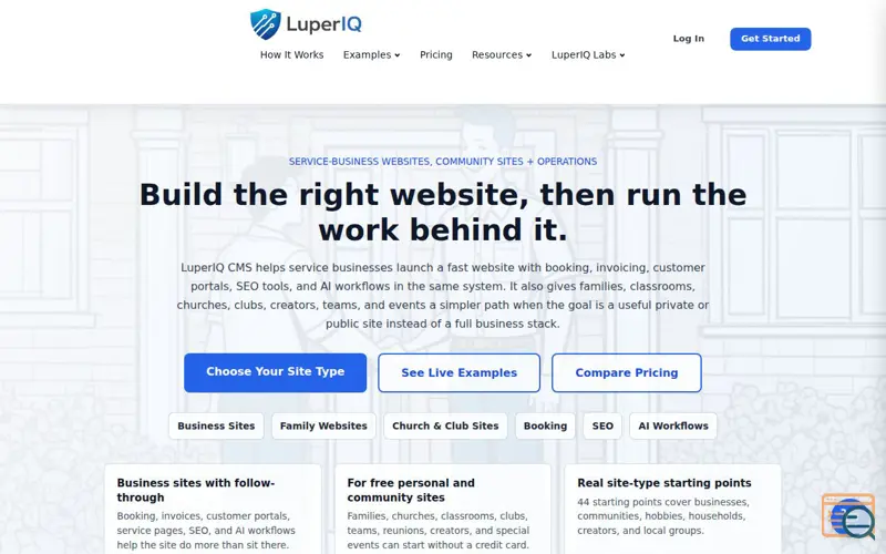 Screenshot of LuperIQ