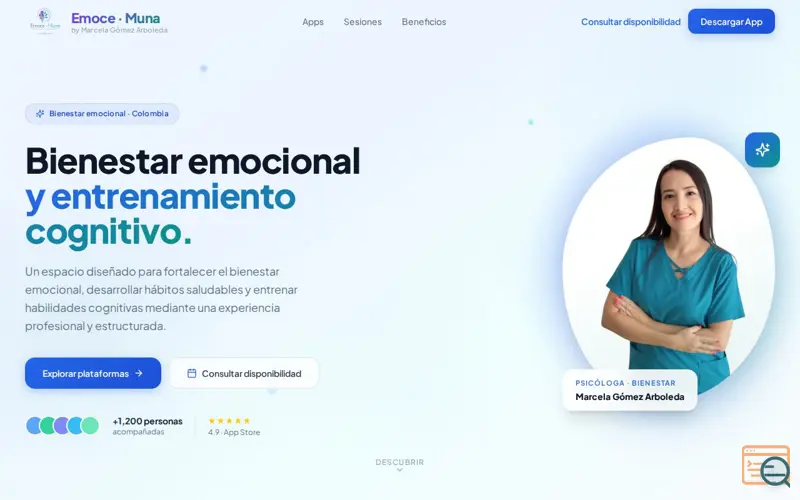 Screenshot of Ecosistema de Bienestar – Marcela Gómez