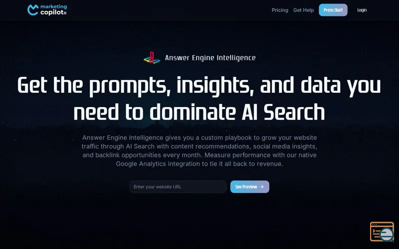 Screenshot of Answer Engine Intelligence