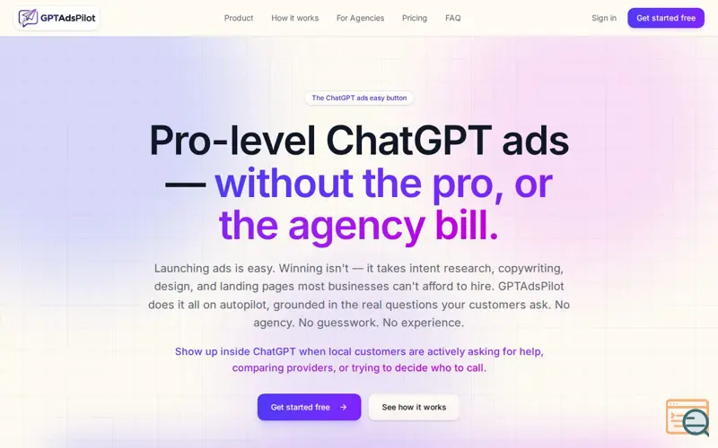 Screenshot of GPTAdsPilot