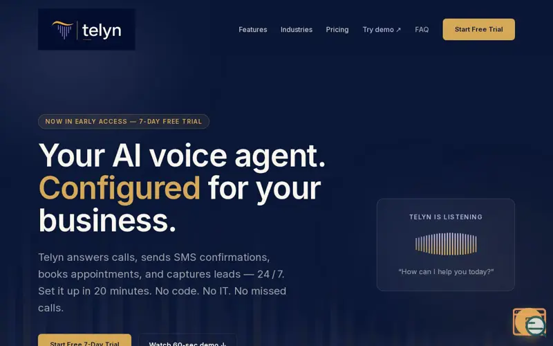 Screenshot of Telyn