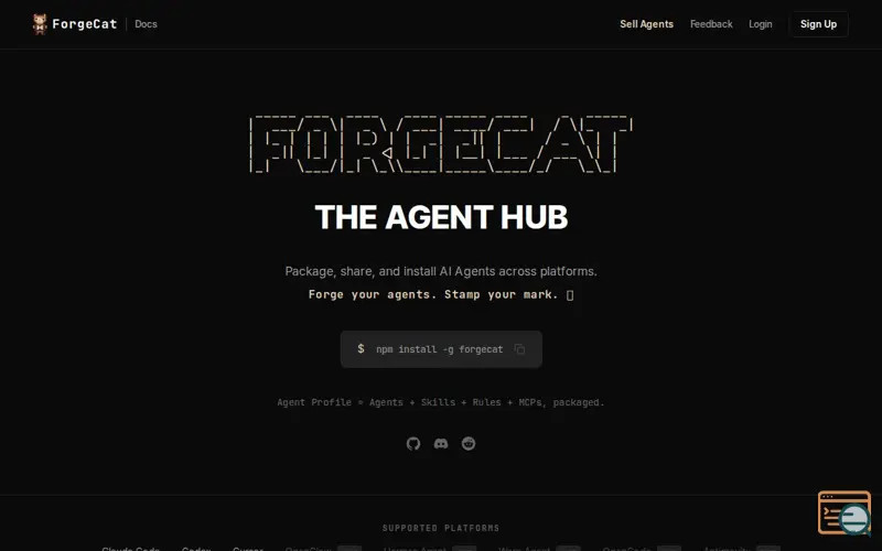 Screenshot of ForgeCat