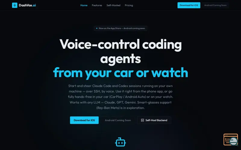 Screenshot of Dashvox