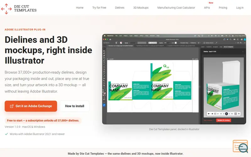 Screenshot of Adobe Illustrator plug-in