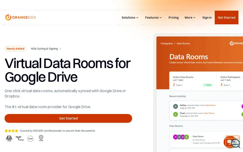 Screenshot of Orangedox, a launch using No-IP