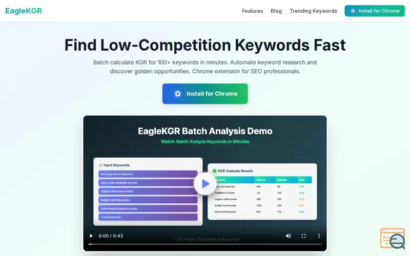 Screenshot of EagleKGR
