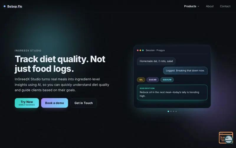 Screenshot of InGreedX Studio