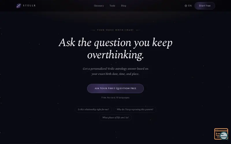 Screenshot of Stellr