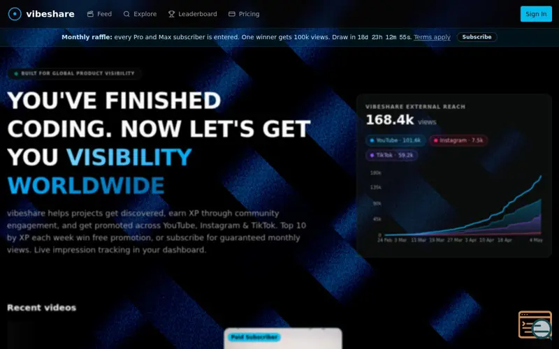 Screenshot of Vibeshare