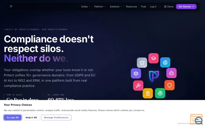 Screenshot of Pritect.ai