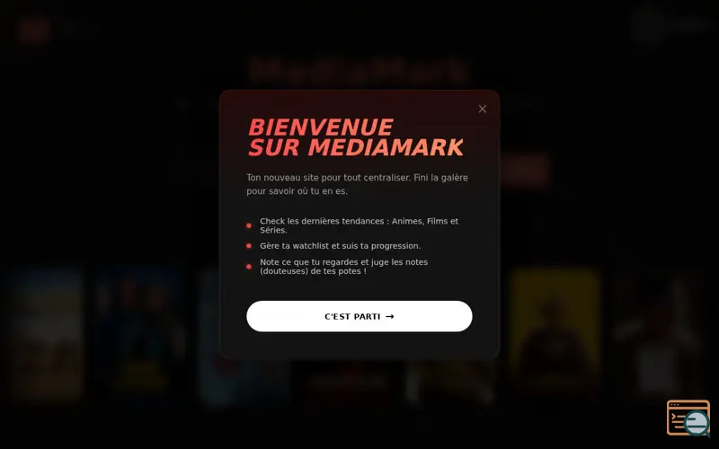 Screenshot of MediaMark
