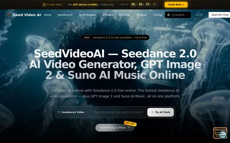 Screenshot of SeedVideoAI