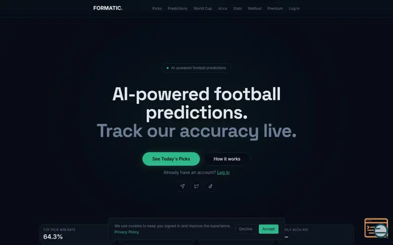 Screenshot of Formatic
