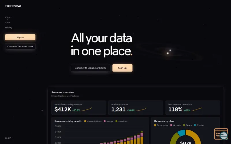 Screenshot of Supernova
