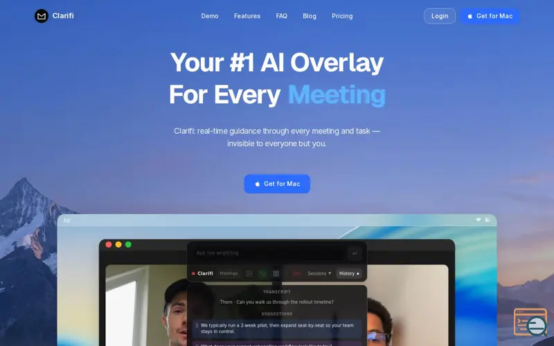 Screenshot of Clarifi