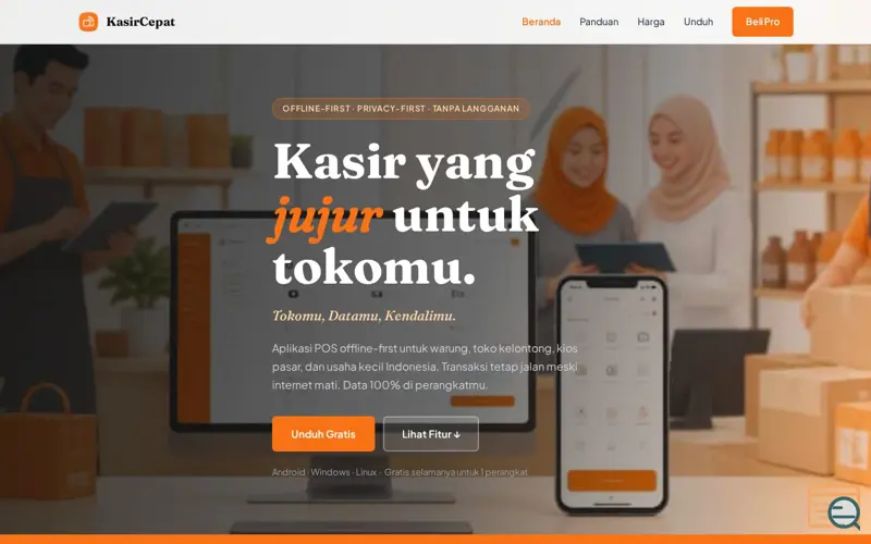 Screenshot of KasirCepat