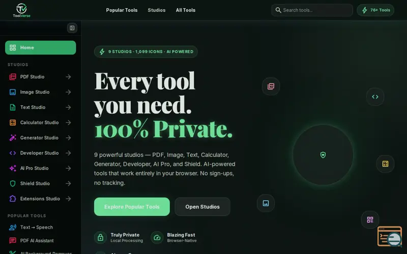 Screenshot of Toolverse