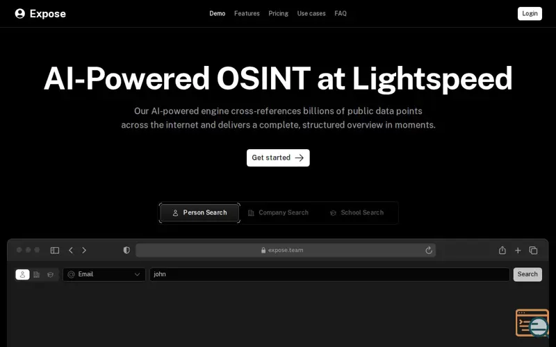 Screenshot of Expose