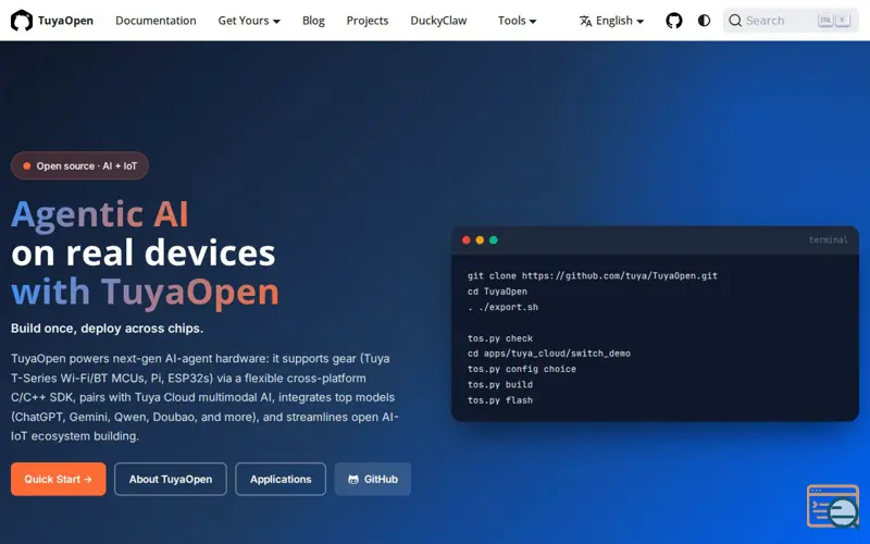 Screenshot of TuyaOpen