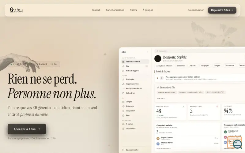 Screenshot of Altus