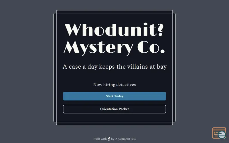 Screenshot of Whodunit