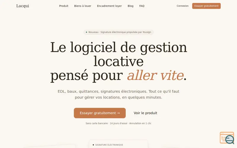 Screenshot of locqui