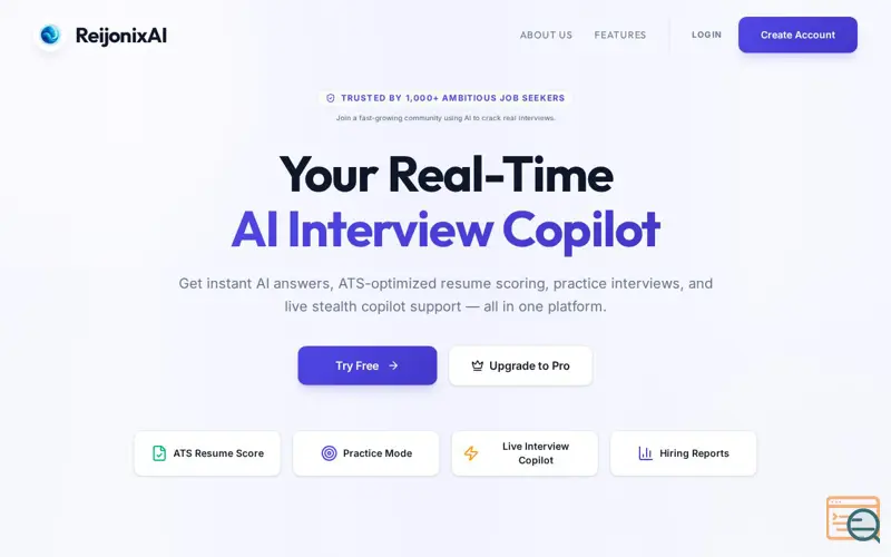 Screenshot of Reijonix AI