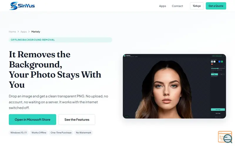 Screenshot of Mattely