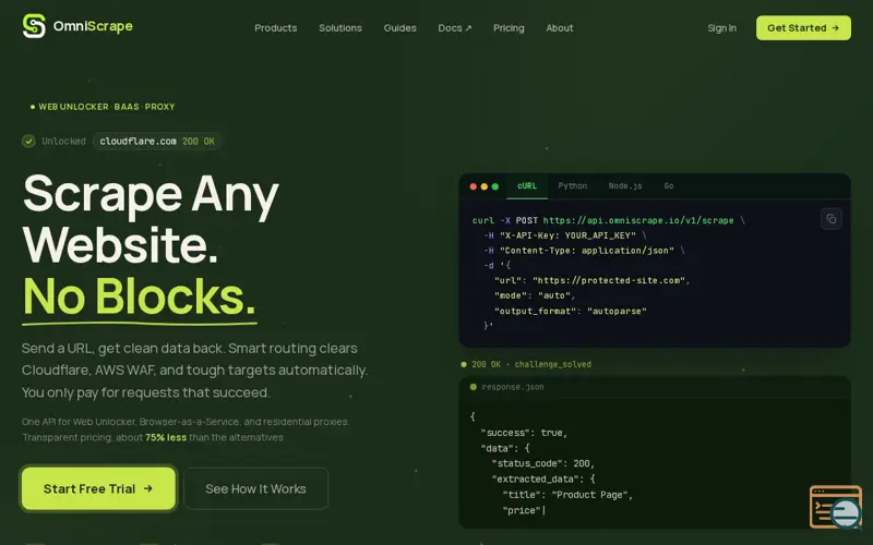 Screenshot of OmniScrape