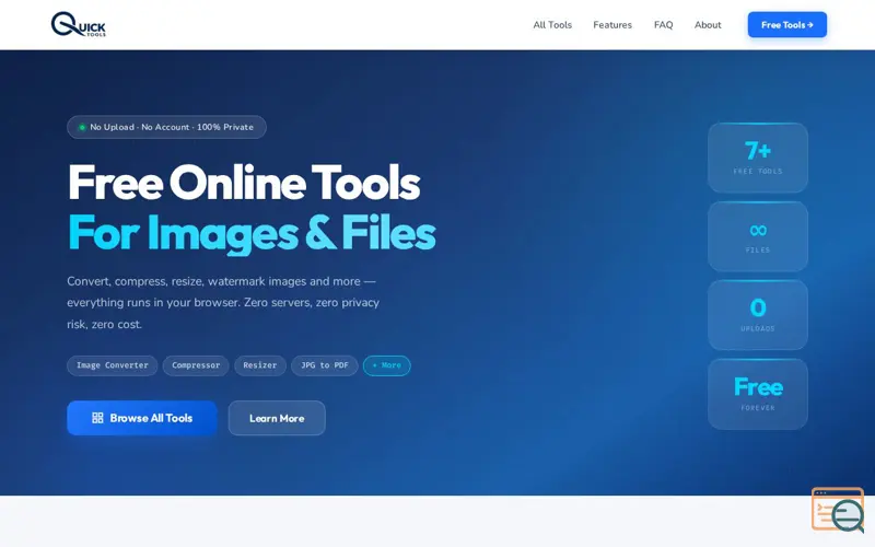 Screenshot of Quick Tools