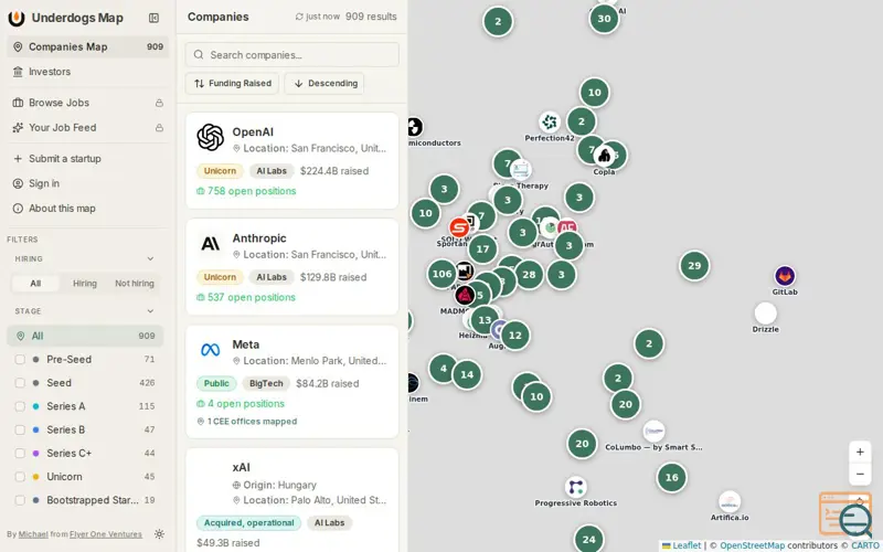 Screenshot of Underdogs Map