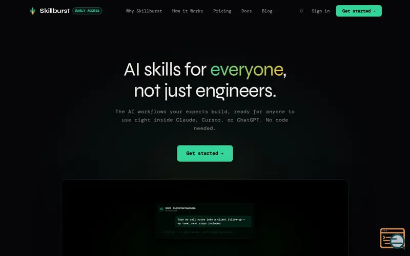 Screenshot of Skillburst