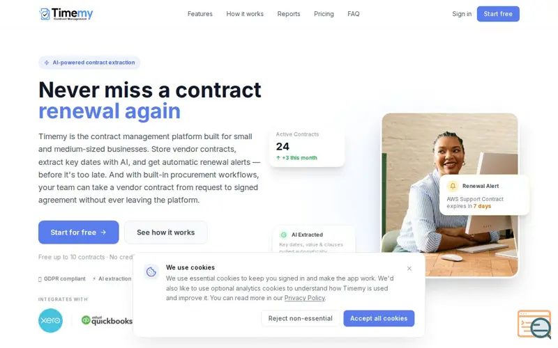 Screenshot of Timemy