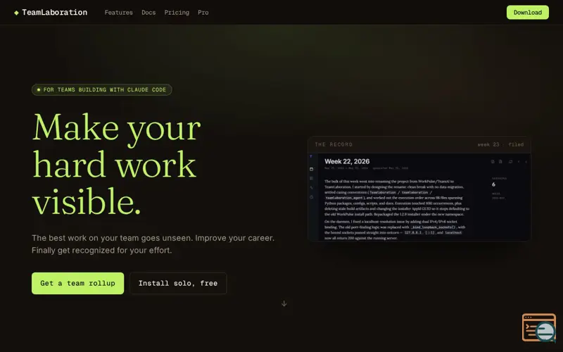 Screenshot of TeamLaboration