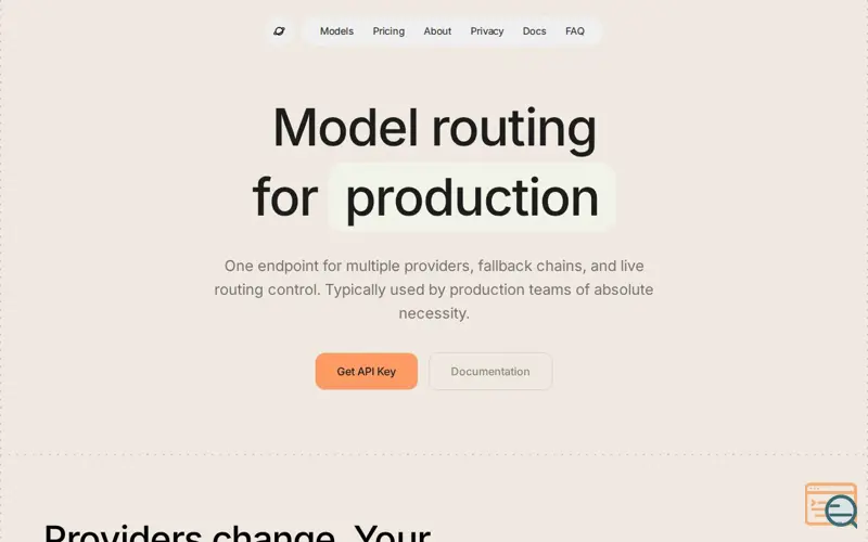 Screenshot of routing.run, a launch using Databuddy