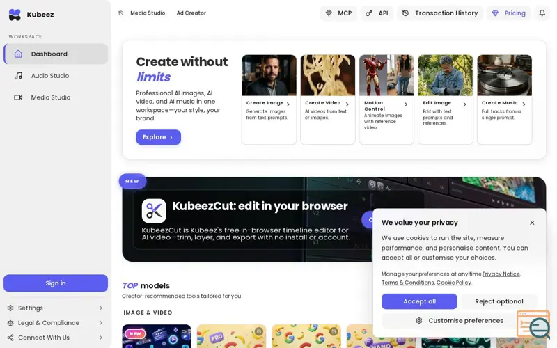 Screenshot of Kubeez
