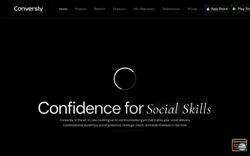 Screenshot of Conversly