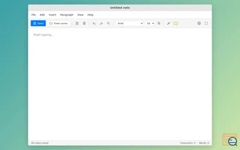 Screenshot of JoneNotes