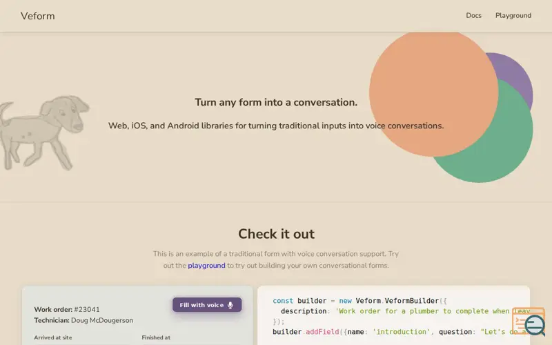 Screenshot of Veform