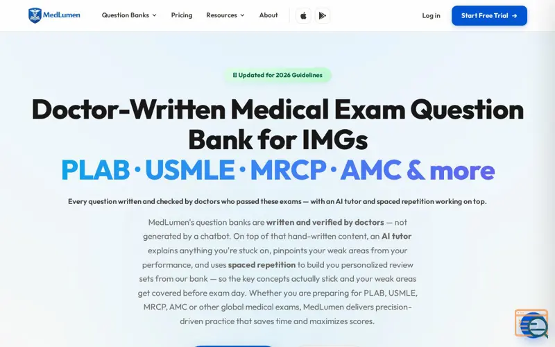 Screenshot of MedLumen