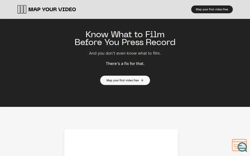 Screenshot of Map Your Video
