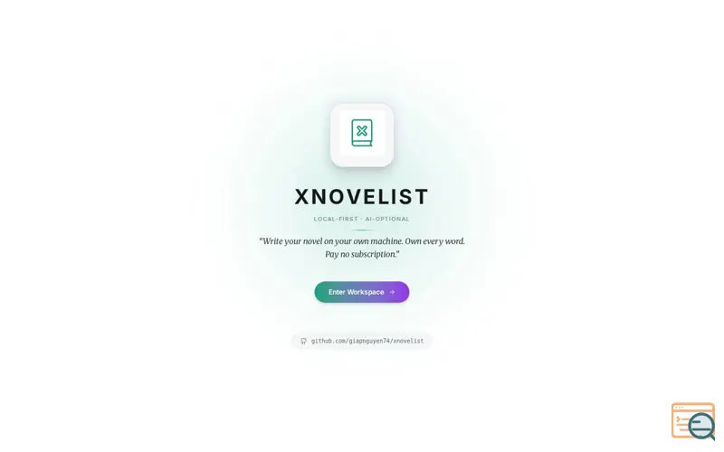 Screenshot of Xnovelist